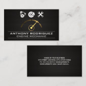 Logos für die Reparatur von Auto | Kohlenstofffase Visitenkarte (Vorne/Hinten)