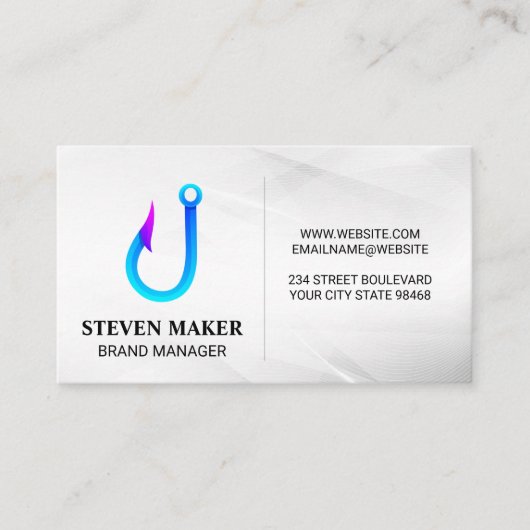 Logos für Fischhaken Visitenkarte (Vorderseite)