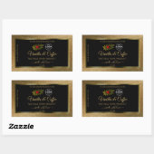 Logos für Gold-Glitzer- und Black-Product-Labels Rechteckiger Aufkleber (Blatt)