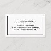 Logos für Hauspflegedateien | Hintergrund der Stei Visitenkarte (Rückseite)