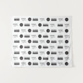 Logos für kleine Schritte und wiederholte Firmensp Wandteppich (Vorderseite (Horizontal))