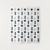 Logos für kleine Schritte und wiederholte Firmensp Wandteppich (Vorderseite)