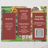 Logos für landwirtschaftliche Betriebe Faltbroschü Flyer (Vorne)