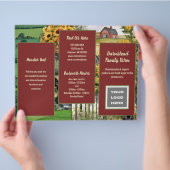 Logos für landwirtschaftliche Betriebe Faltbroschü Flyer (Hand)