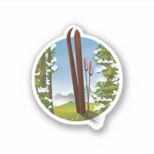 Logos für Retro-Cartoon Aufkleber