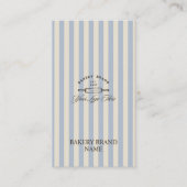 Logos für Vintage Blue Bakery gestrichen Visitenkarte (Vorderseite)