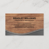 Logos | Holzkörnmetall Visitenkarte (Rückseite)