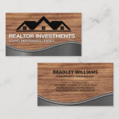 Logos | Holzkörnmetall Visitenkarte (Vorne/Hinten)