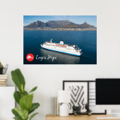 Logos Hope in Kapstadt Print Poster (Heimbüro)