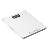 Logos oder Foto für Büros oder Unternehmen Notizblock (angewinkelt)