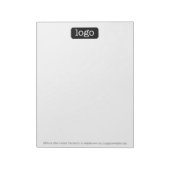 Logos oder Foto für Büros oder Unternehmen Notizblock (Rotiert)