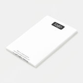 Logos oder Foto für Büros oder Unternehmen Post-it Klebezettel (angewinkelt)