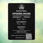 Logos Open Hours Social Media Business Fensteraufkleber (Blatt 3)