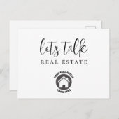 Logos Reales Anwesen Postkarte (Vorne/Hinten)