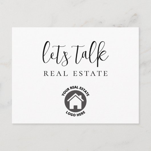 Logos Reales Anwesen Postkarte (Vorderseite)