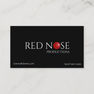 Logos rote Nase Visitenkarte