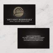 Logos | Schwarzer Hintergrund Visitenkarte (Vorne/Hinten)