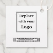 Logos und Barcode-Bulk-Produkthangmarken Geschenkanhänger (Rückseite)