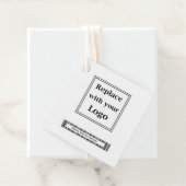 Logos und Barcode-Bulk-Produkthangmarken Geschenkanhänger (Beispiel)