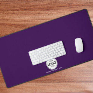 Logos und Firmendetails Lila Desktop-Matte Schreibtischunterlage