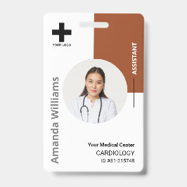 Logos und Foto für personalisierte Krankenhausmita Ausweis