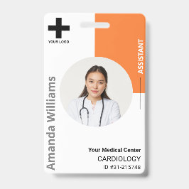 Logos und Foto für personalisierte Krankenhausmita Ausweis