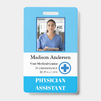 Logos und Foto für personalisierte Krankenhausmita Ausweis