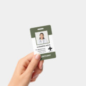 Logos und Foto für personalisierte Krankenhausmita Ausweis (Handheld)