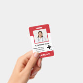 Logos und Foto für personalisierte Krankenhausmita Ausweis (Handheld)