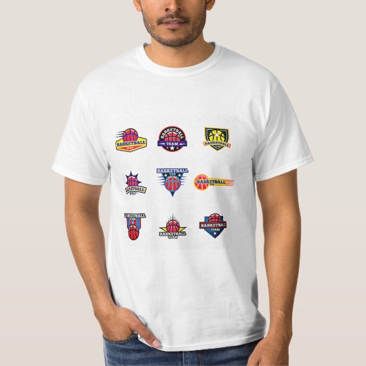 Logos von Basketballmannschaften der NBA T-Shirt (Vorderseite)