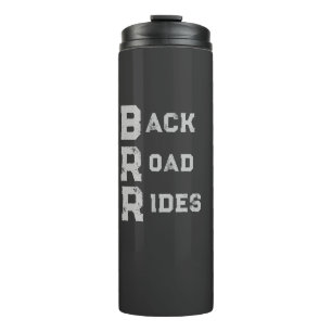 Logoschreiben auf der Rückseite Thermosbecher