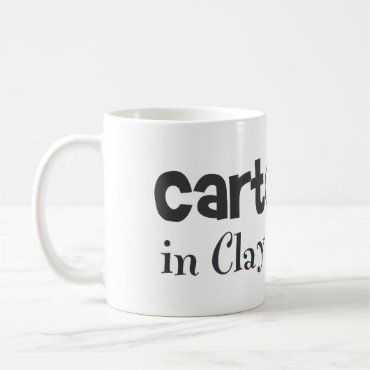 Logoschwarzes Kaffeetasse (Links)