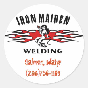 LogoTranspnonumb, Lachs, Idaho(2008)756-1169 Runder Aufkleber