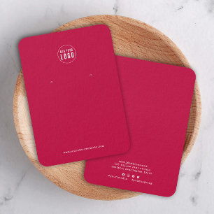 Logotypen-Schreibmaschinen-Ohrstecker-Displaykarte