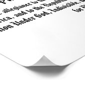 Logoverpflichtung der USA Poster (Ecke)