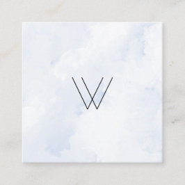 Logowinter Quadratische Visitenkarte