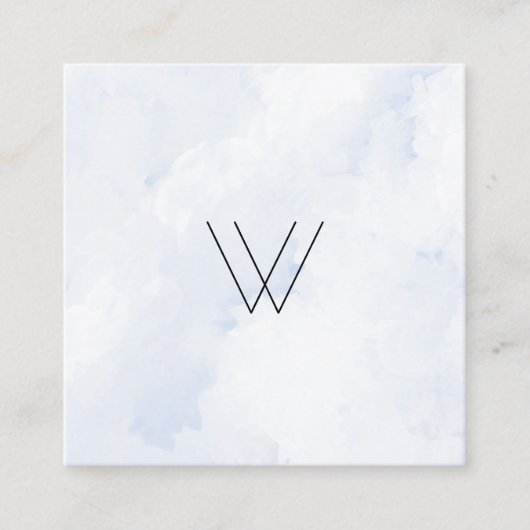 Logowinter Quadratische Visitenkarte (Vorderseite)