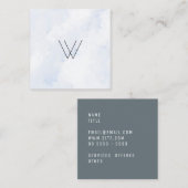 Logowinter Quadratische Visitenkarte (Vorne/Hinten)