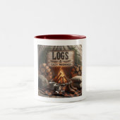 Logs & Lazy Mornings Tasse – Cozy Camp Coffee Esca (Mittel)