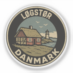 Løgstør, Dänemark Danmark Aufkleber