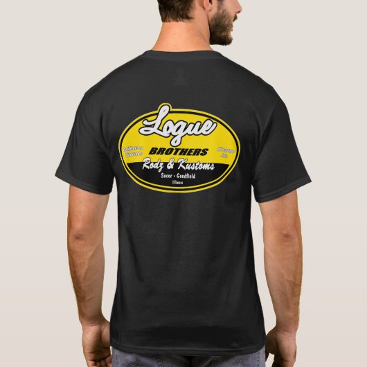 Logue Bruder-T - Shirt-Dunkelheit T-Shirt (Rückseite)