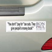 Lohn für Steuersenkungen Autoaufkleber (Auf Auto)