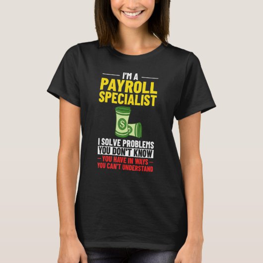 Lohnbuchhalter-Fachrechner Mitarbeiter-AG T-Shirt (Vorderseite)