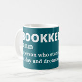 Lohnbuchspezialist Funny Meaning Tasse (Vorderseite Links)