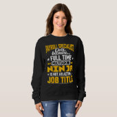 Lohnbuchspezialist Job Title Payroll Experte Sweatshirt (Vorne ganz)