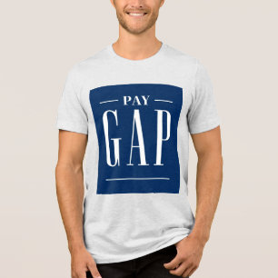 LOHNGEFÄLLE Parodie Satire T-Shirt Tri-Blend Shirt