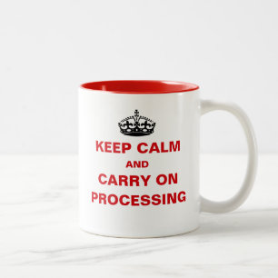 Lohnliste Behalt einer ruhigen Pay Day Processing  Zweifarbige Tasse