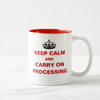 Lohnliste Behalt einer ruhigen Pay Day Processing Zweifarbige Tasse