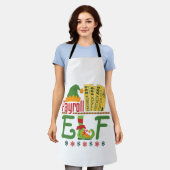 Lohnroll Elf Christmas Payroll Manager Schürze (Getragen)