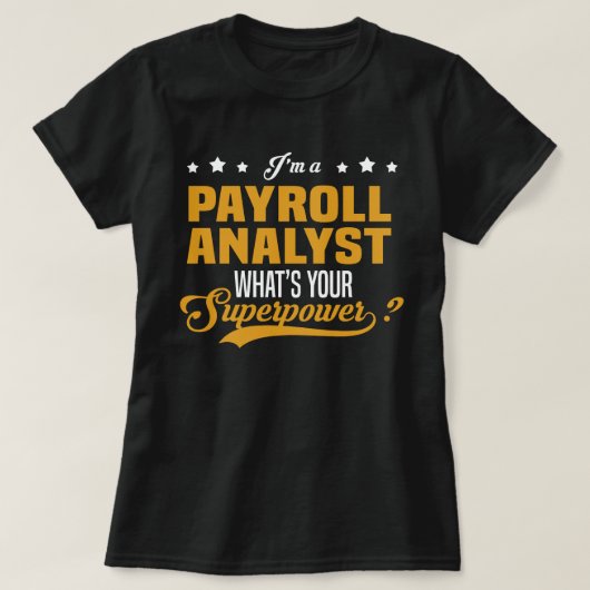 Lohnrollenanalytiker T-Shirt (Design vorne)